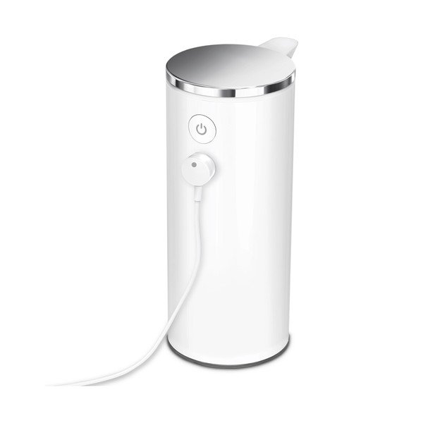 Baltas automatinis muilo dozatorius iš plieno 266 ml - simplehuman-image-3