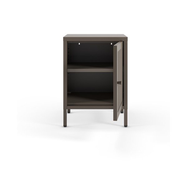 Pilkos spalvos naktinis staliukas Fayna – Marckeric-image-1