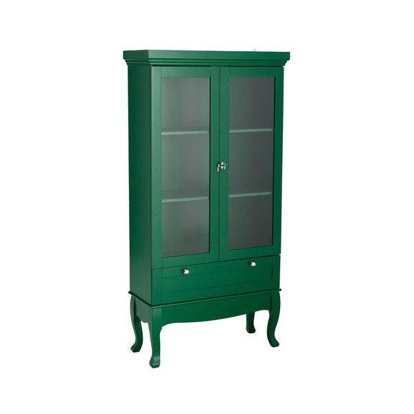 Žalios spalvos iš MDF plokštės pakabinama vitrina 85x170,5x35 cm Prato – Ellos Home