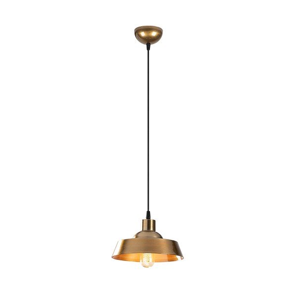 Kabantis šviestuvas auksinės spalvos ø 22 cm su metaliniu gaubtu Berceste – Opviq lights-image-2