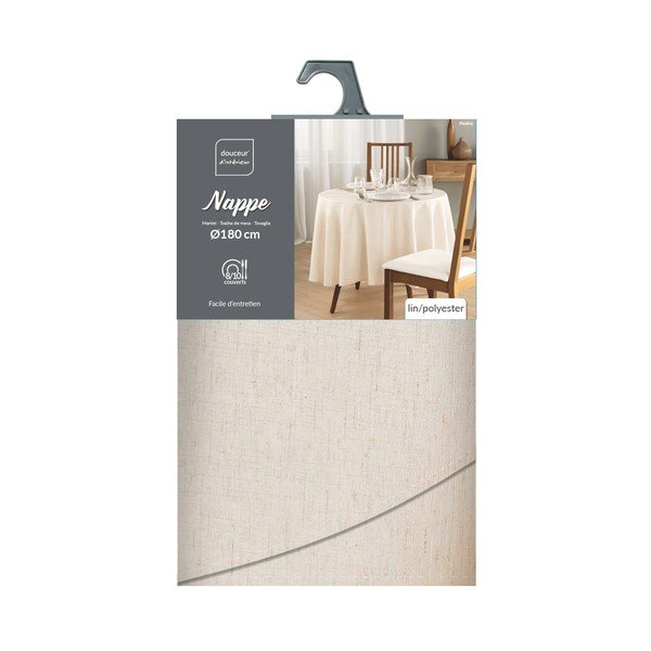 Staltiesė ø 180 cm Pauline – douceur d'intérieur