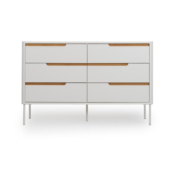 Balta komoda Tenzo Switch, 130 x 83 cm