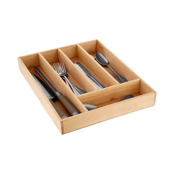 Natūralios spalvos iš medienos stalo įrankių padėklas 30 x 38 cm – Premier Housewares