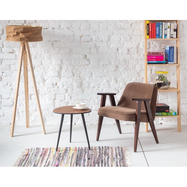 Ragaba Pawi Pick Šoninis staliukas juodomis kojomis, 42 x 39 cm-image-1