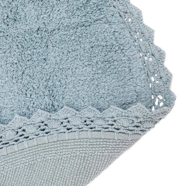 Mėlynas rankų darbo medvilninis kilimas Nattiot Perla, ø 110 cm-image-3