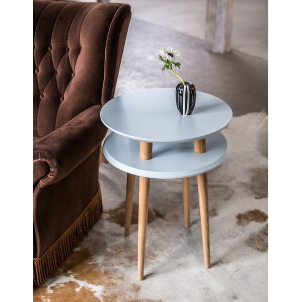 Tamsiai pilkas šoninis staliukas Ragaba UFO, Ø 45 cm-image-2