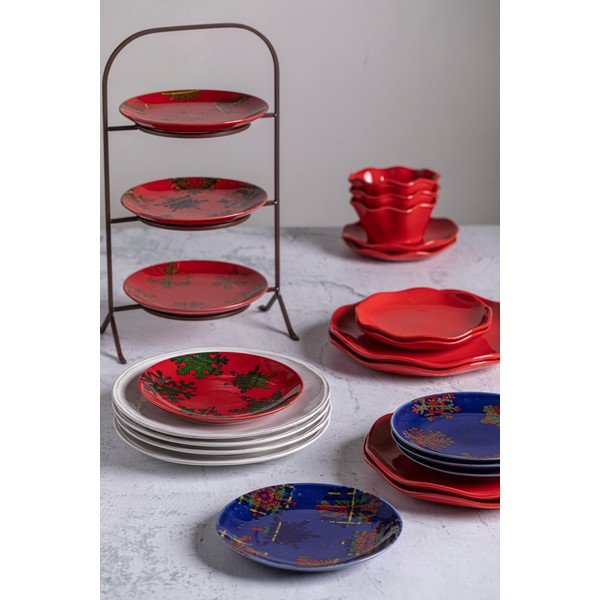 Raudona keramikos desertinė lėkštė Casafina Cook & Host, ø 20,5 cm-image-1