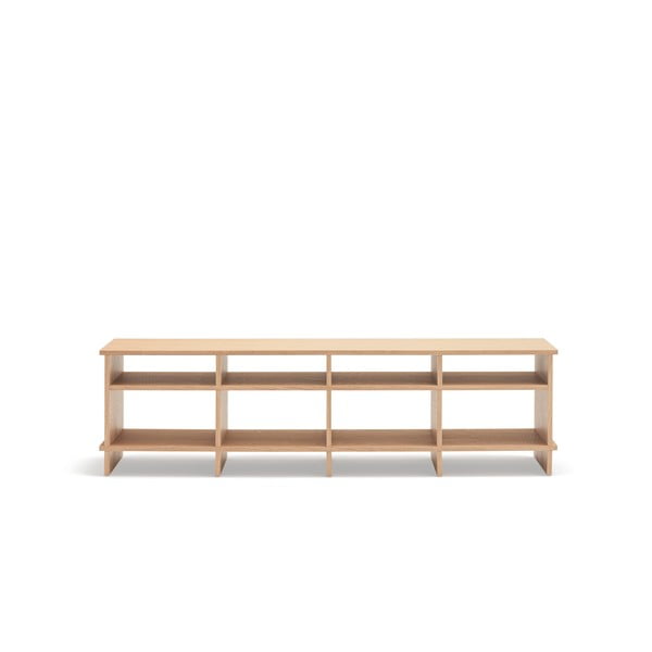 TV spintelė natūralios spalvos iš ąžuolo 180x50x40 cm Inari – Teulat