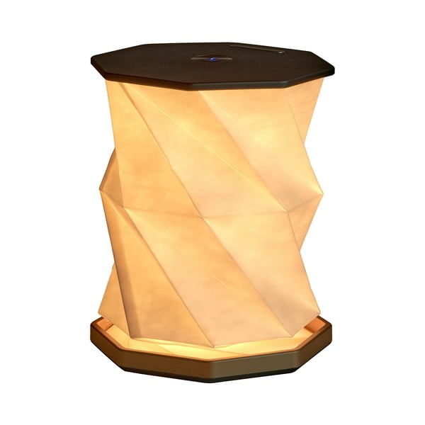 Stalinis šviestuvas juodos spalvos LED (aukštis 18 cm) Twist Hexagon – Gingko