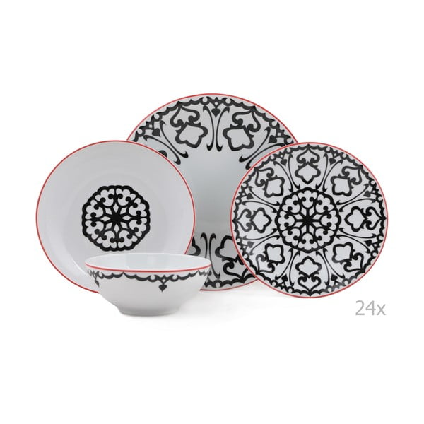 24 dalių porcelianinių indų rinkinys "Kutahya Luhko