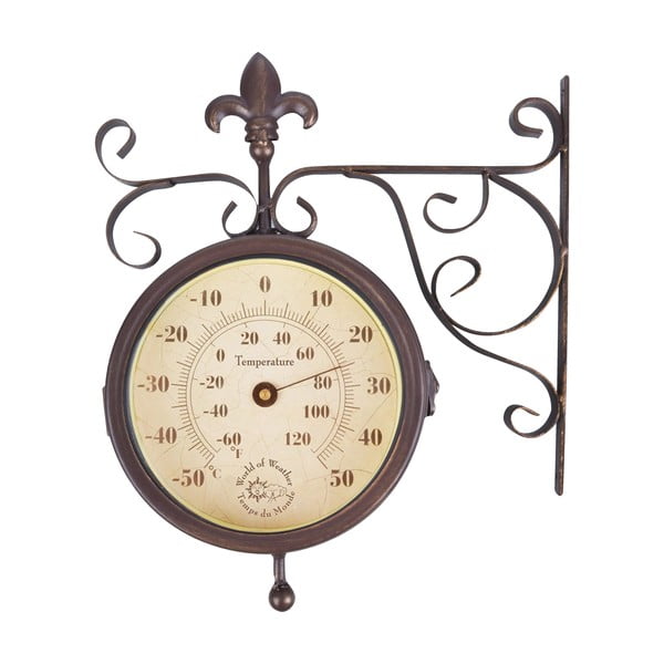 Sieninis laikrodis su termometru "Ego Dekor Rustic-image-3