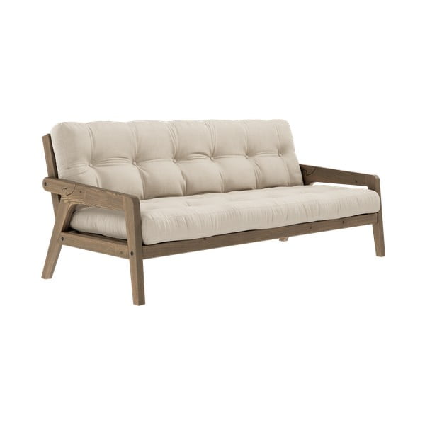 Smėlio spalvos sofa lova 204 cm Grab - Karup Design-image-3