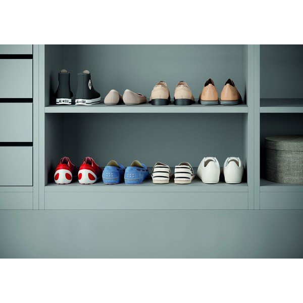 2 baltų nerūdijančio plieno batų lentynų rinkinys Metaltex Cipok-image-3