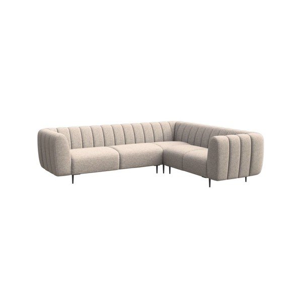 Kampinė sofa smėlio spalvos (su dešiniuoju kampu/„L“ formos) Shel – Ghado-image-2
