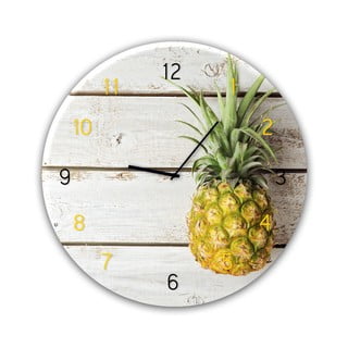 Sieninis laikrodis Styler Glassclock Pineapple, ⌀ 30 cm