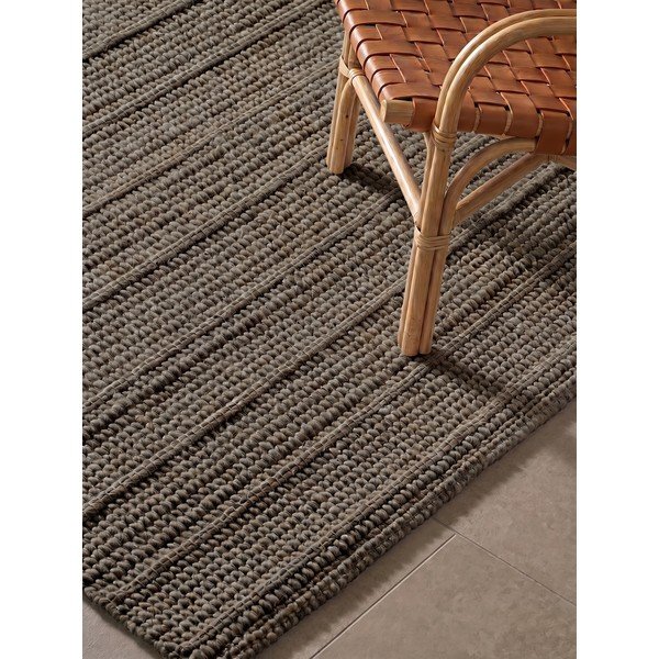 Rankų darbo tamsiai pilkos spalvos/tamsiai rudos spalvos iš vilnos kilimas 120x170 cm Camden Parker – Ted Baker-image-2