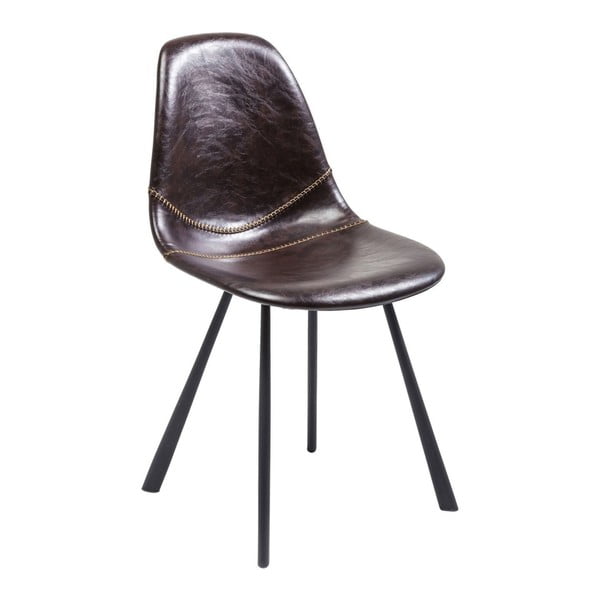 2 rudų valgomojo kėdžių rinkinys Kare Design Lounge