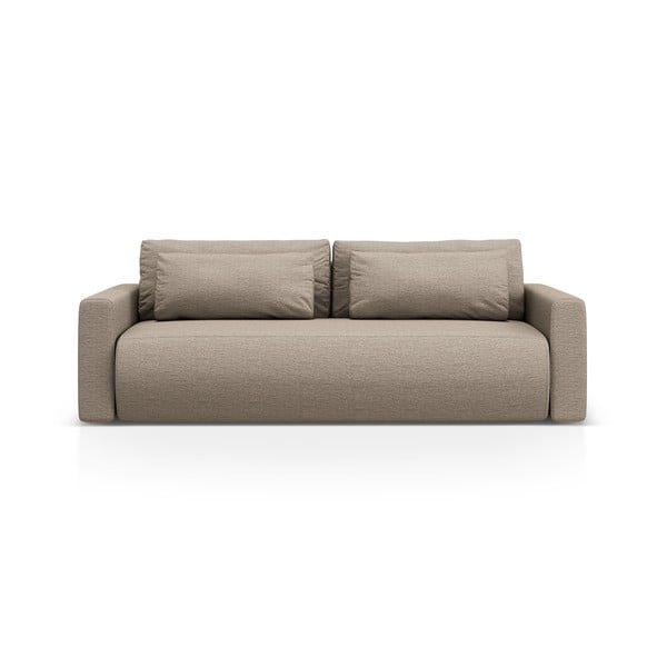 Šviesiai rudos spalvos sulankstoma/su sandėliavimo vieta sofa 238 cm Belfast – Cosmopolitan Design