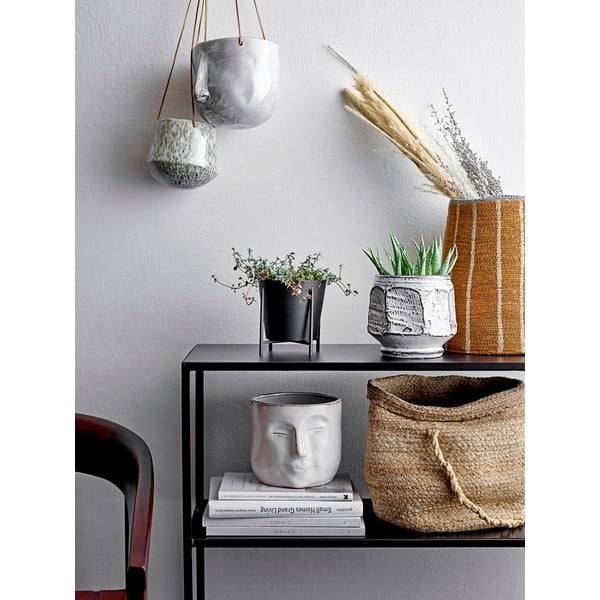 Baltas terakotos vazonas Bloomingville Ignacia, aukštis 15,5 cm-image-1