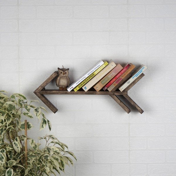 Medinė sieninė lentyna Arrow-image-1