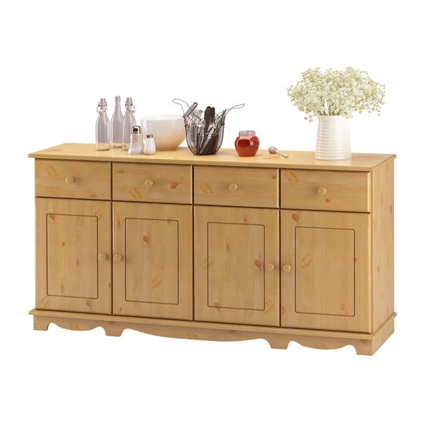 Keturių durų pušies masyvo bufetas "Støraa Cheryl-image-3