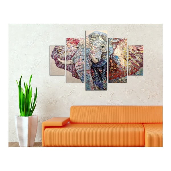 5 dalių paveikslas Elephant-image-1
