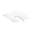 Lubinis šviestuvas baltos spalvos 40x47.5 cm su stiklo gaubtu Parola – Sollux