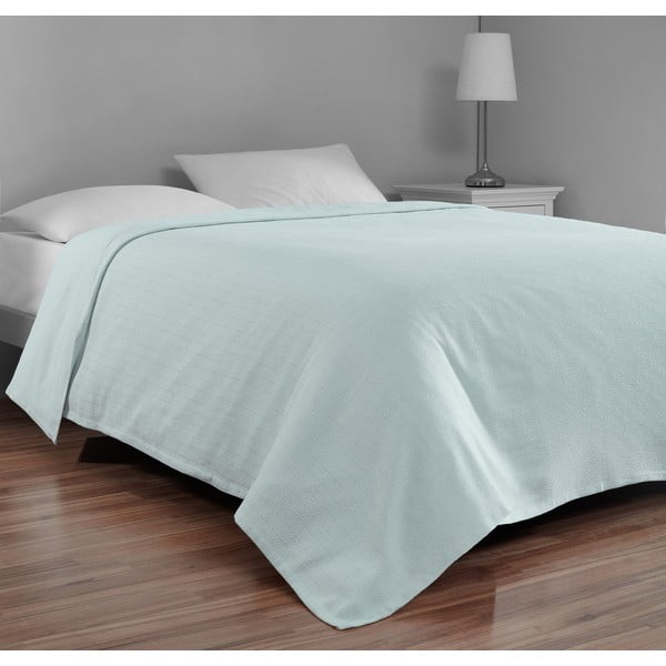 Lovatiesė mėtų spalvos iš medvilnės dvigulei lovai 200x230 cm Serenity – Mijolnir