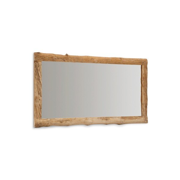 Sieninis veidrodis su medžio masyvo rėmu 105x200 cm Ibro – Kave Home-image-4