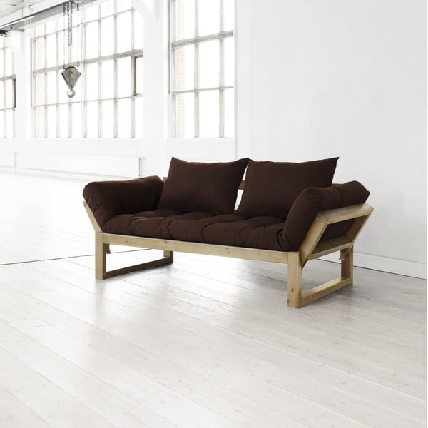 Kraštinė sofa choco/natūralus