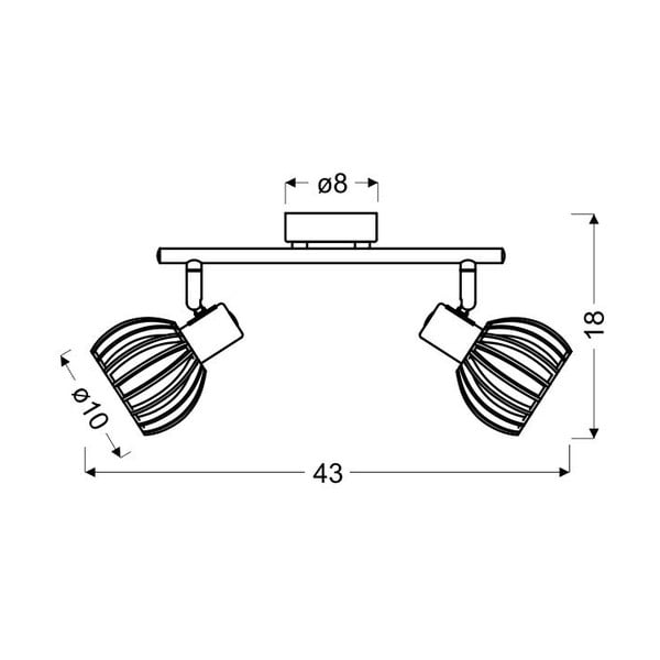 Lubinis šviestuvas baltos spalvos/natūralios spalvos ø 10 cm Atarri – Candellux Lighting-image-3
