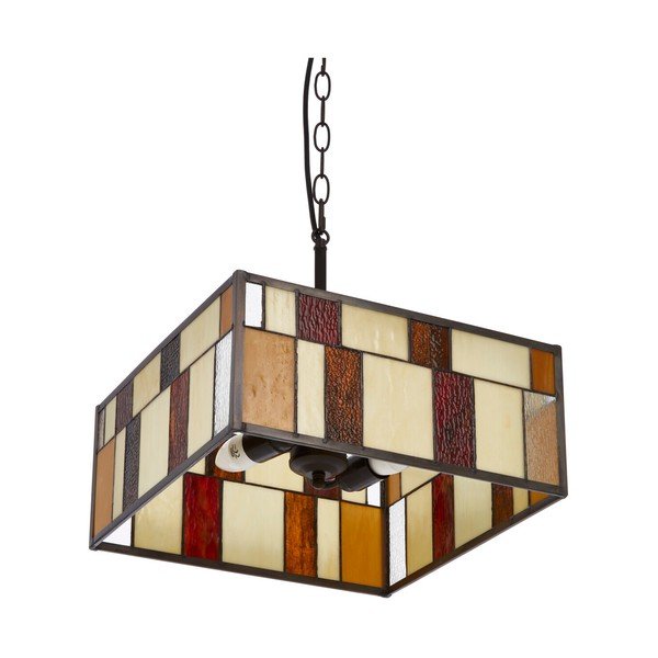 Iš metalo kabantis šviestuvas su stiklo gaubtu Waldorf – Premier Housewares-image-2