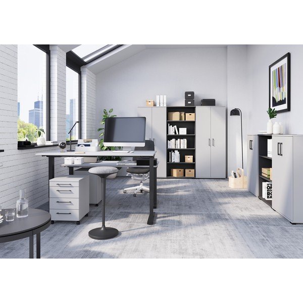 Reguliuojamas aukštis rašomasis stalas 80x160 cm Agenda – Germania-image-1