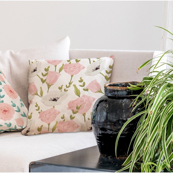 Dekoratyvinis pagalvės užvalkalas 45x45 cm Soft Roses – Butter Kings-image-1