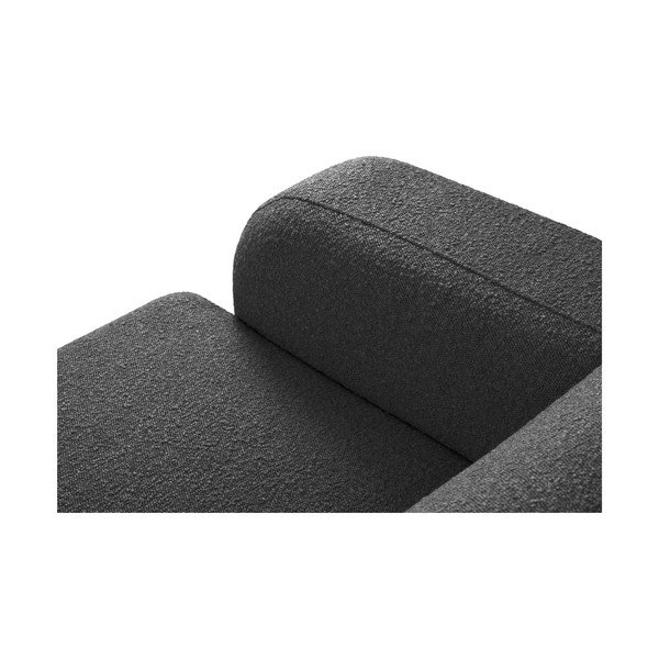 Kampinė sofa tamsiai pilkos spalvos iš boucle (su dešiniuoju kampu) Molino – Micadoni Home-image-4