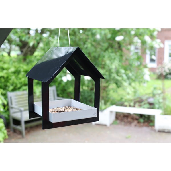 Antracito pilkos spalvos paukščių namelis Esschert Design-image-4