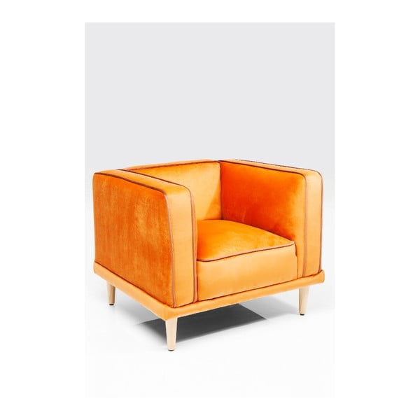 Oranžinis fotelis "Kare Design Chill Out