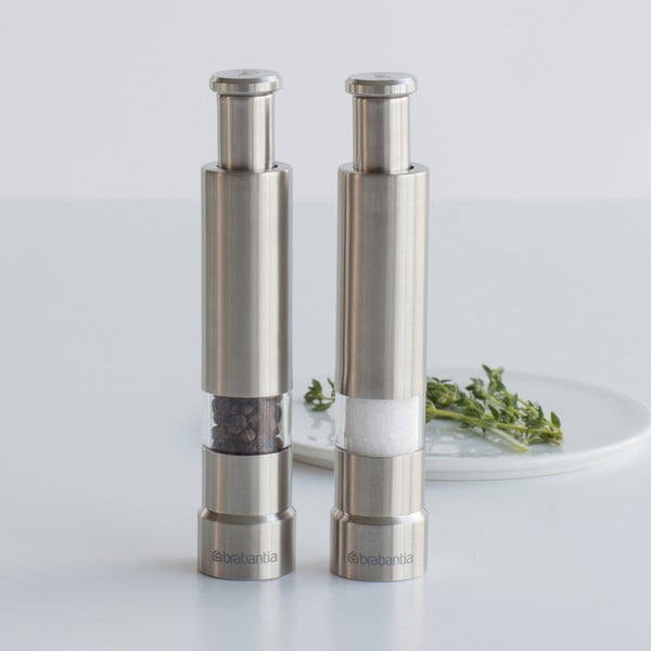 Iš nerūdijančio plieno rankiniai malūnėliai 2 vnt. Profile – Brabantia-image-1