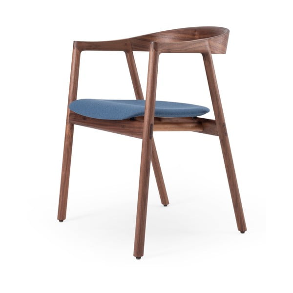 Mėlynos spalvos/rudos spalvos valgomojo kėdė Muna – Gazzda