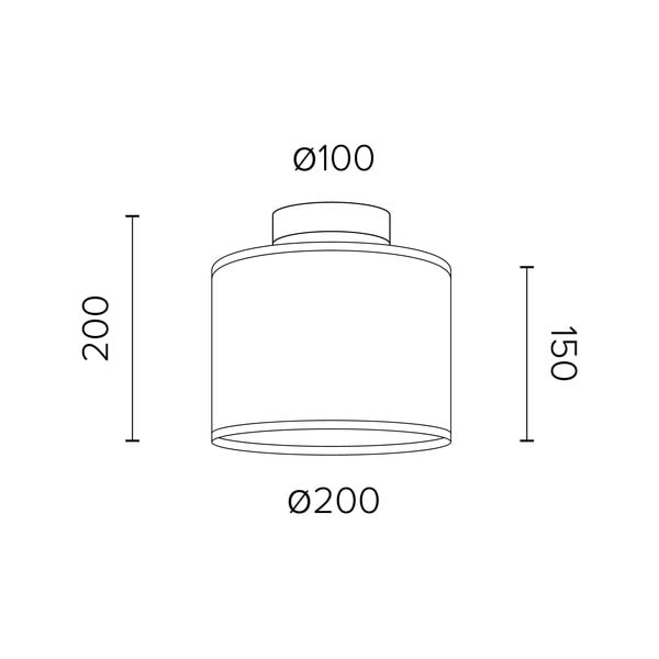 Juodas lubinis šviestuvas su sidabro spalvos detalėmis Sotto Luce Mika XS CP, ⌀ 20 cm-image-2