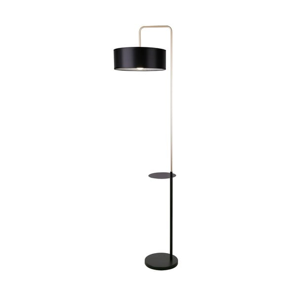 Juodas grindų šviestuvas (aukštis 172 cm) Impact - Candellux Lighting