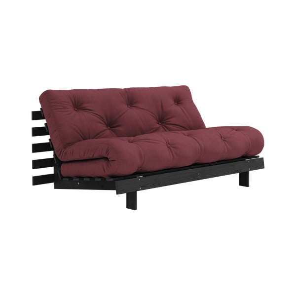 Sulankstoma sofa bordo spalvos 160 cm Roots Black Night – Karup Design