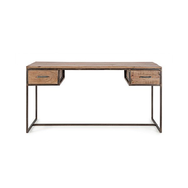 Rašomasis stalas su akacijos stalviršiu 60x150 cm Elmer – Bizzotto-image-3