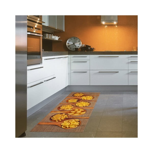 Itin patvarus virtuvinis kilimas "Webtappeti Pasta", 60 x 300 cm