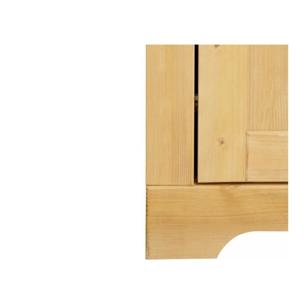 Iš pušies masyvo vitrina natūralios spalvos 180x35 cm Lisa – Støraa-image-4