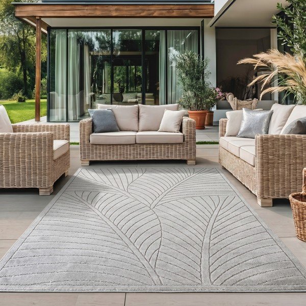 Sidabrinės spalvos lauko ir vidaus kilimas 80x150 cm Nova 1203 – Ayyildiz Carpets-image-1