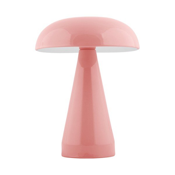 Stalinis šviestuvas rožinės spalvos LED su pritemdymo funkcija (aukštis 20,5 cm) su metaliniu gaubtu Rachel – Leitmotiv