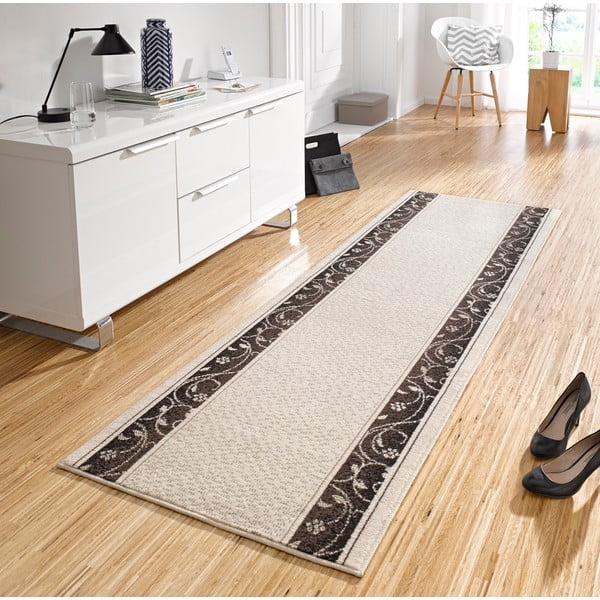 Pailgos formos kilimas rudos spalvos/smėlio spalvos 80x350 cm Plant – Hanse Home-image-1