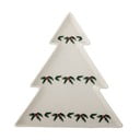 Kreminės spalvos skirta serviravimui iš akmens masės lėkštė su Kalėdų motyvu Berry – Bloomingville