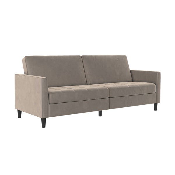 Iš velveto sofa smėlio spalvos 207 cm Presley – Støraa-image-2